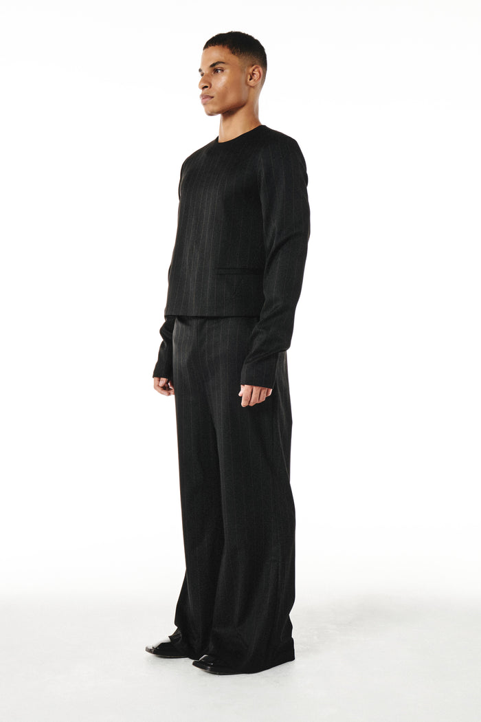 Jairo Black and Brown pinstripe