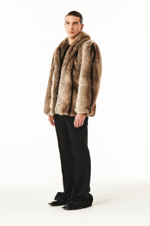 
            
                Load image into Gallery viewer, Sullivan Fur Jacket Natural
            
        