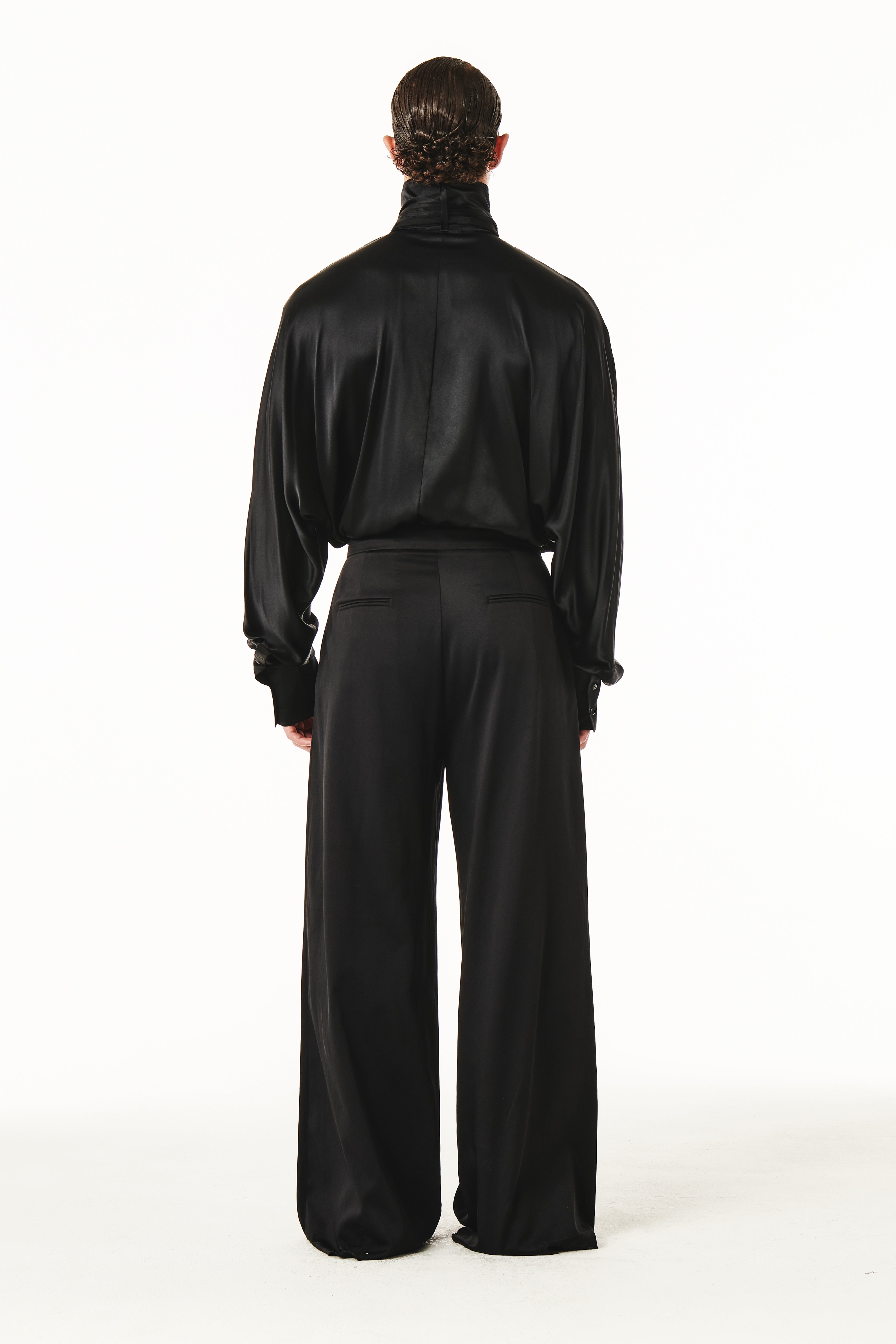 Damon Black Silk Shirt