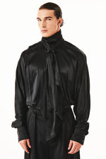 Damon Black Silk Shirt