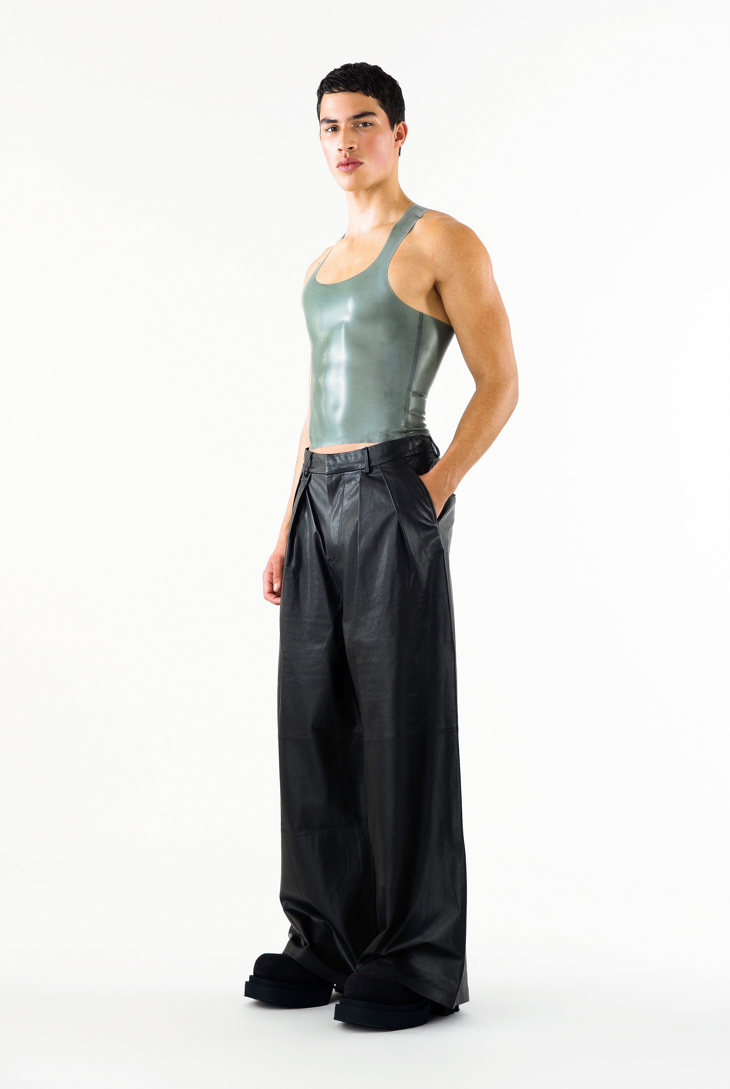 Carlise Latex Tank Olive