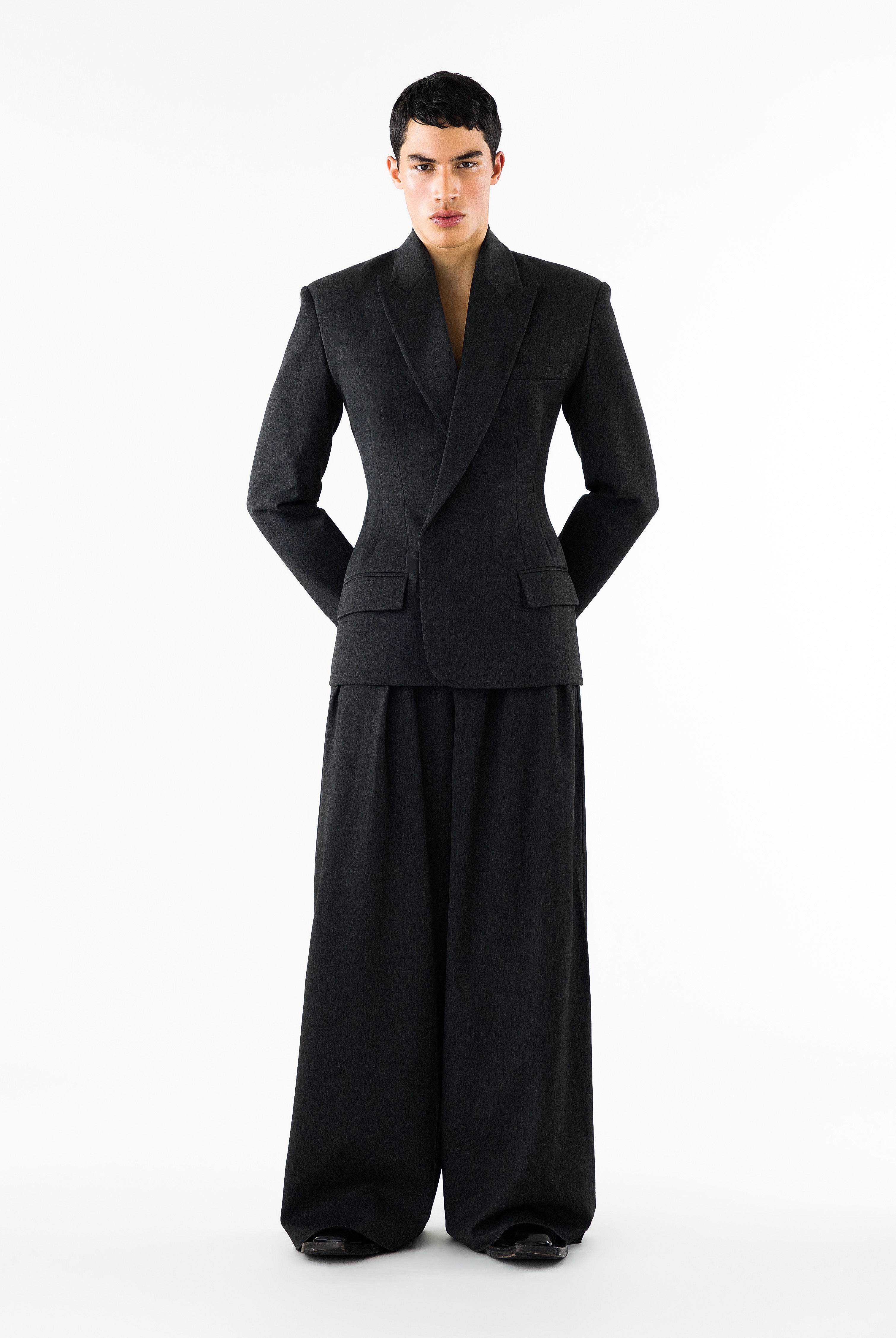Yann Blazer Charcoal