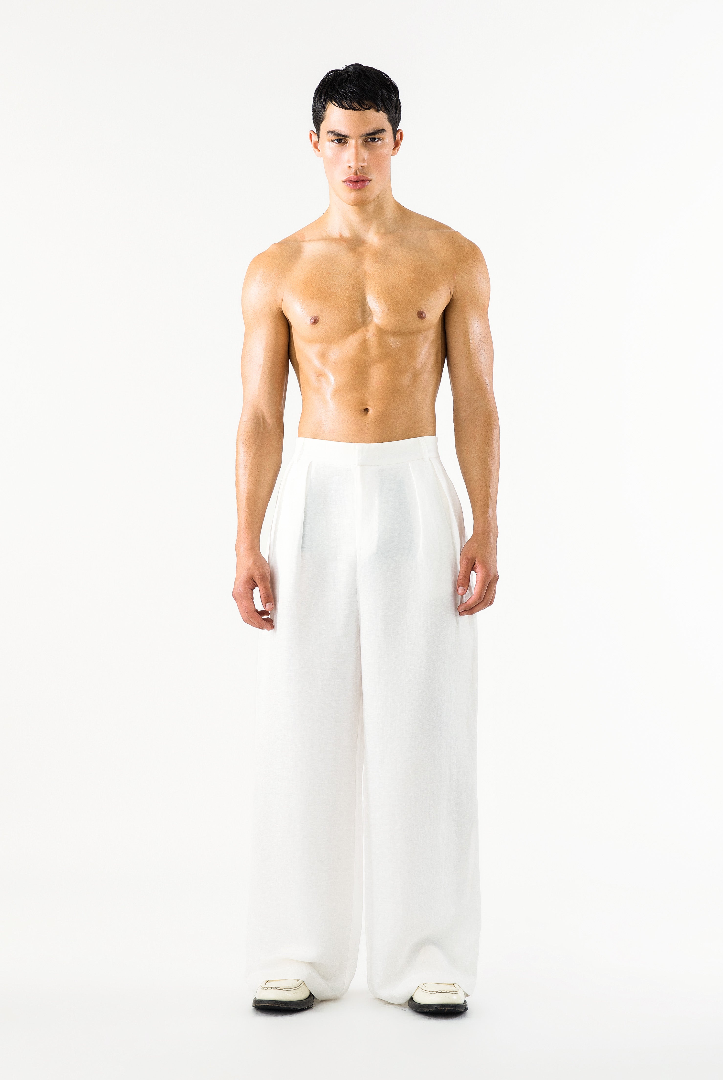 Benjamin Pants Ivory Linen