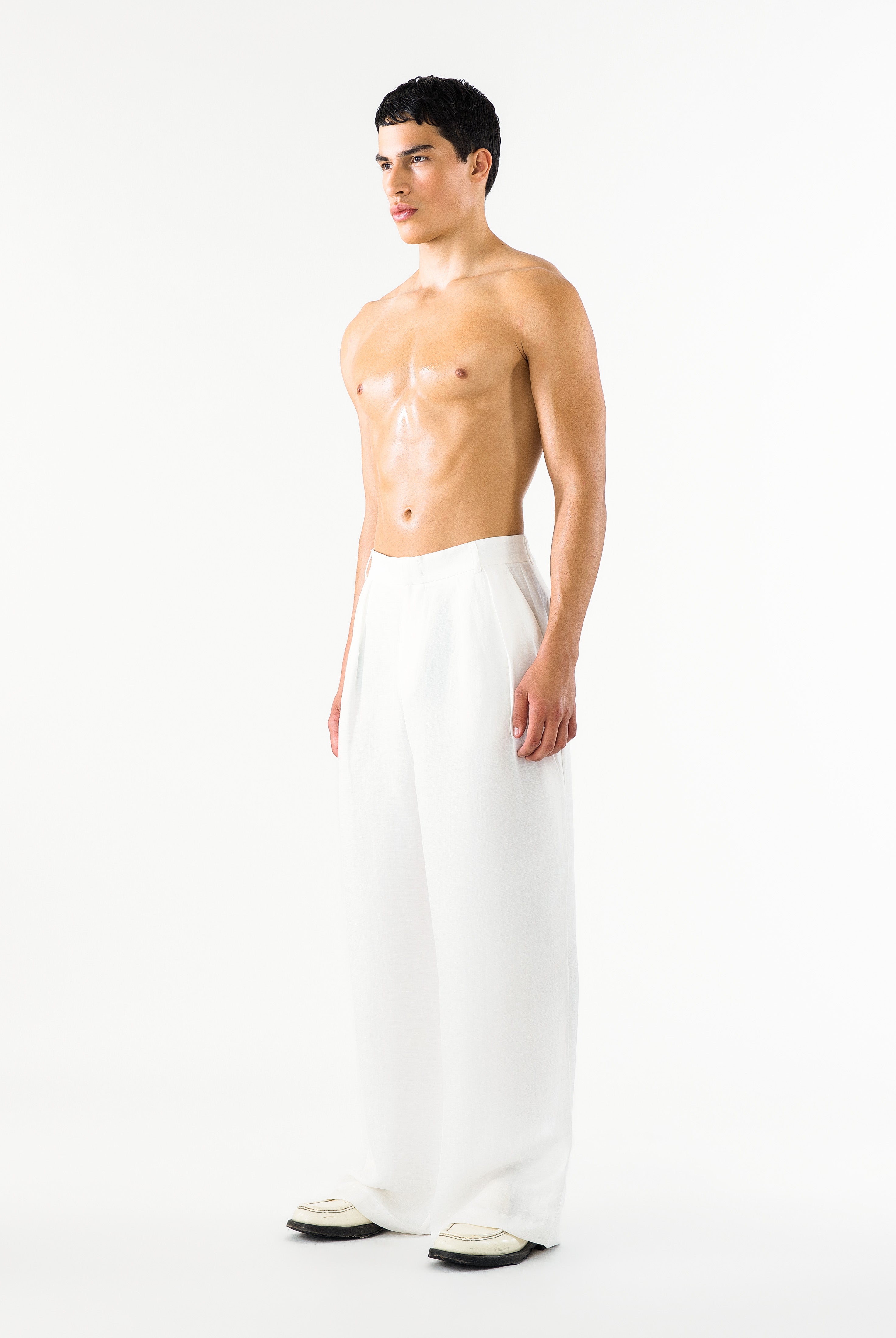 Benjamin Pants Ivory Linen