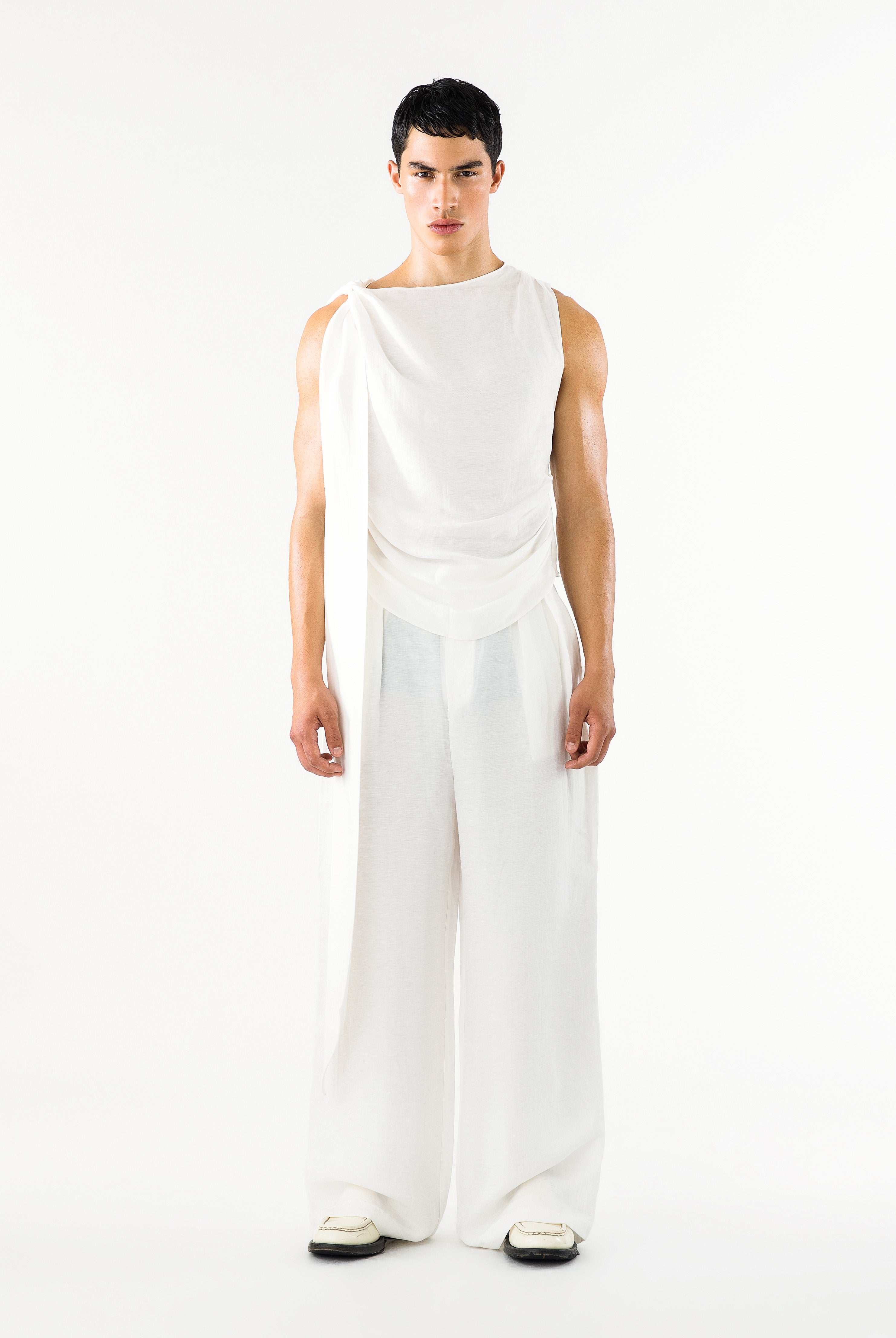 Benjamin Pants Ivory Linen