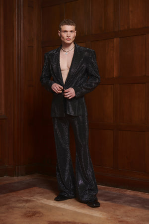 
            
                Load image into Gallery viewer, Lester Rhinestone Blazer
            
        