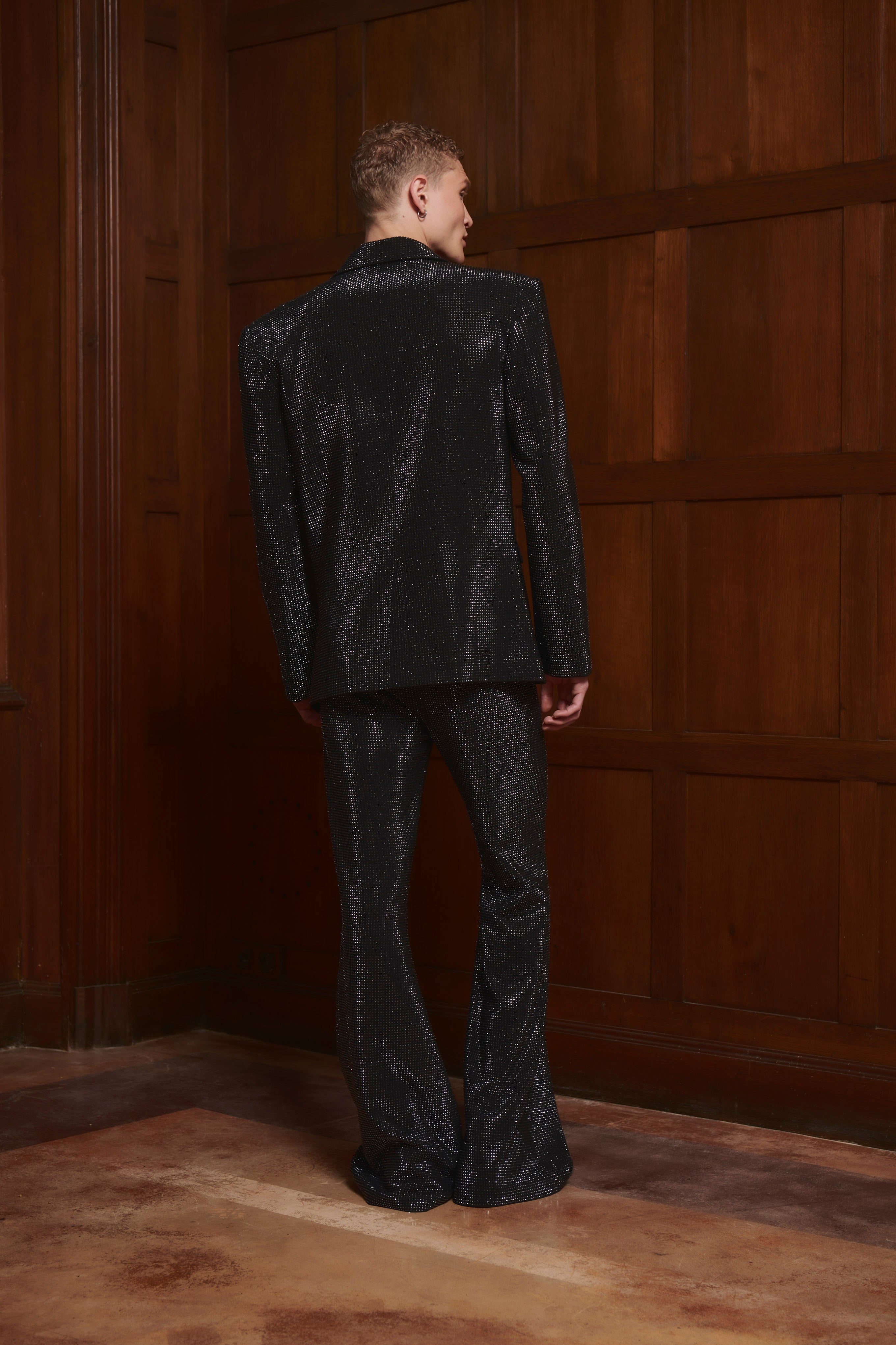 Leighton Rhinestone Pants Black