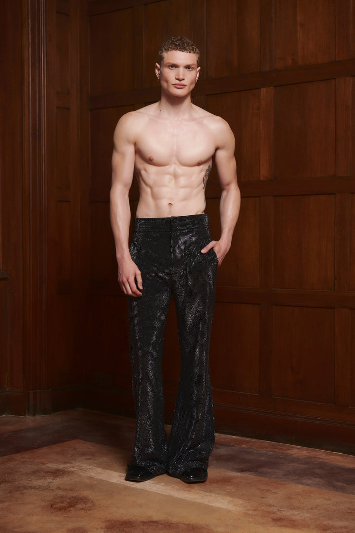 Leighton Rhinestone Pants Black