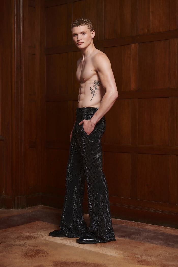 Leighton Rhinestone Pants Black