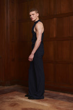 Archie Top Navy Pinstripe
