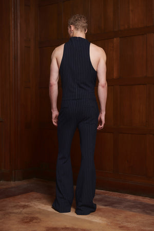 
            
                Load image into Gallery viewer, Archie Top Navy Pinstripe
            
        