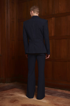 
            
                Load image into Gallery viewer, Leighton Pants Navy Pinstripe
            
        