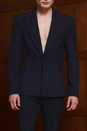 
            
                Load image into Gallery viewer, Augustin Navy Pinstripe
            
        