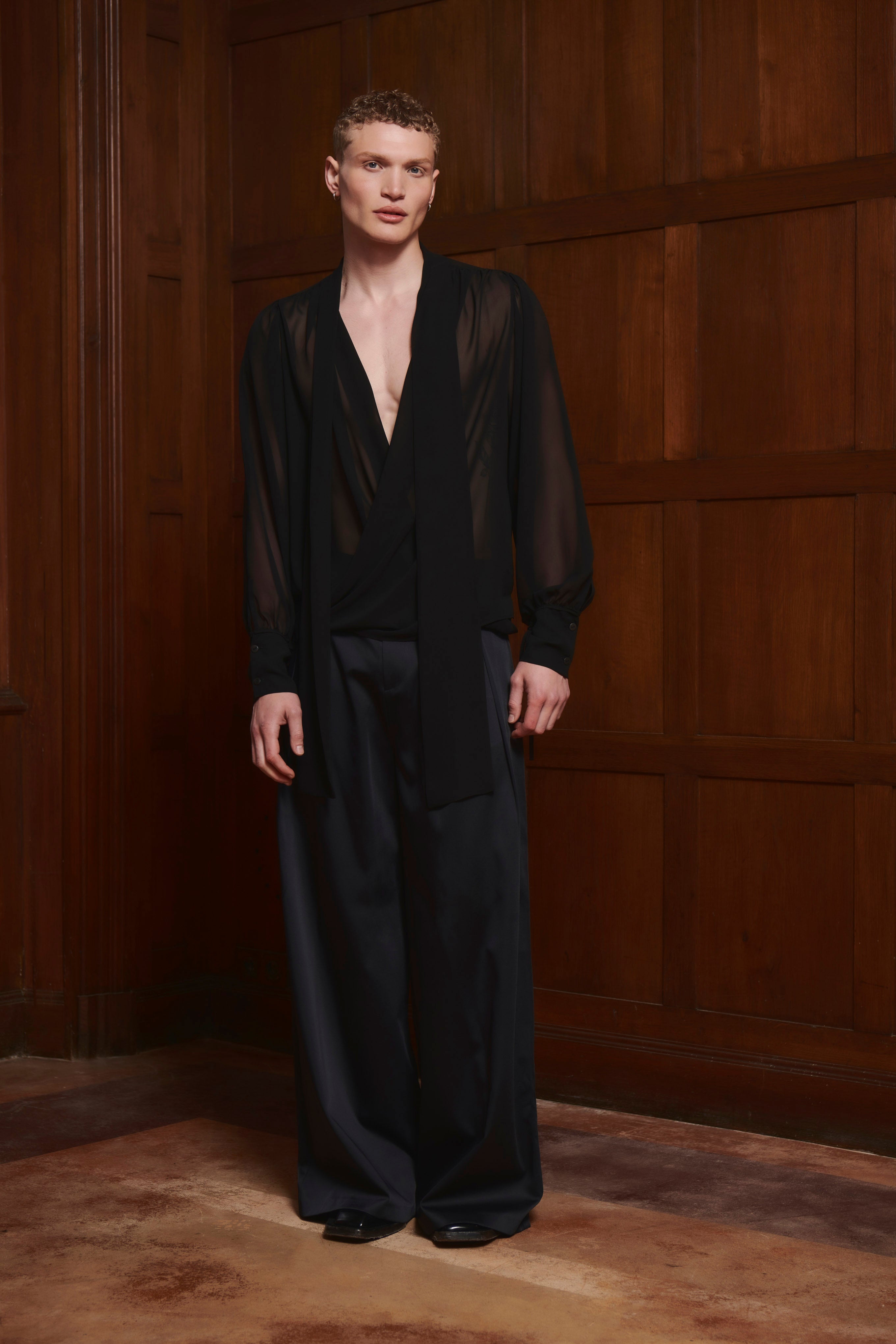 Selene Wrap Shirt Black