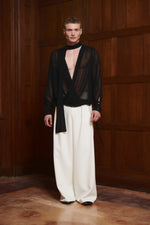 Selene Wrap Shirt Black