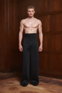 Leandar Top Black Mesh