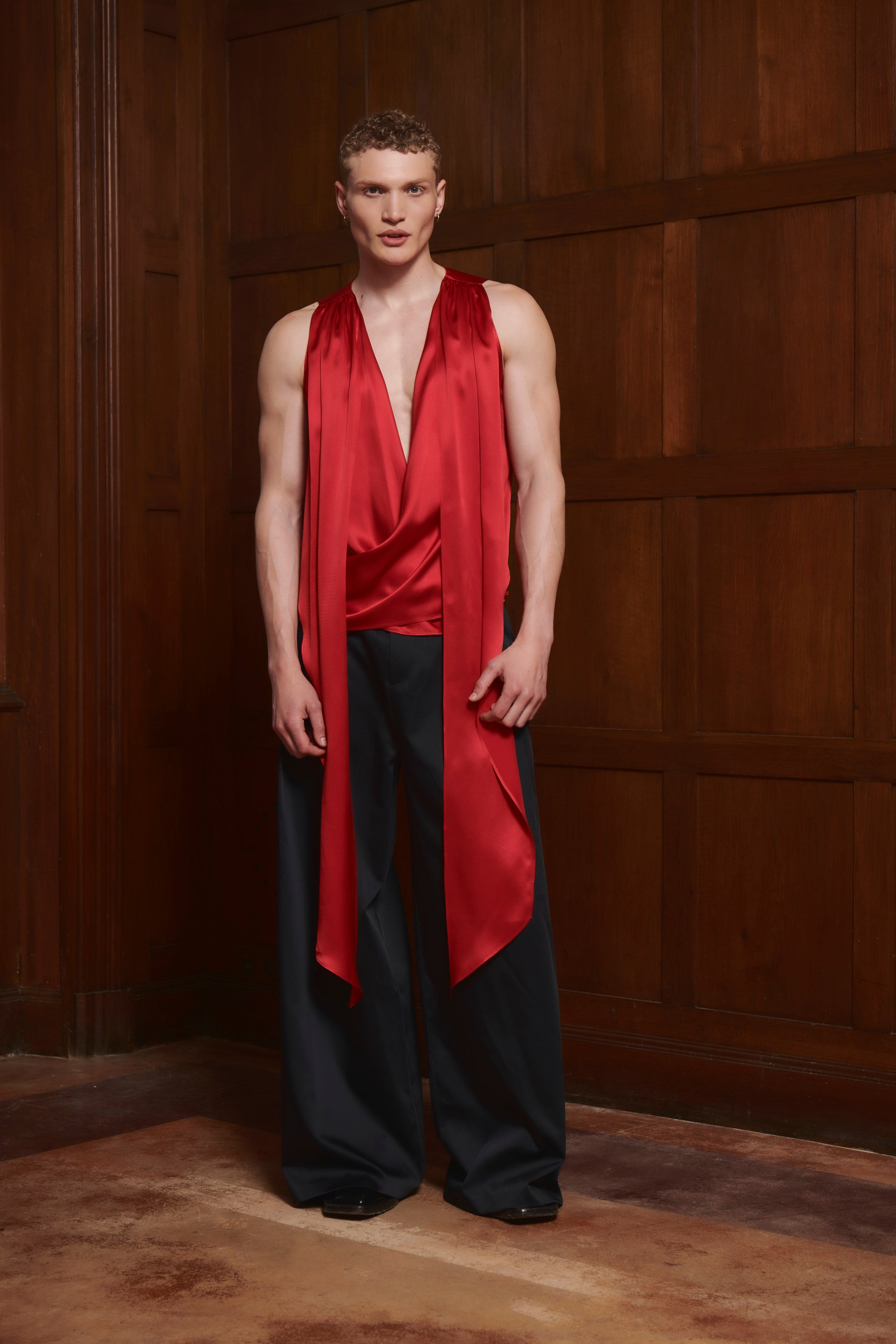 Florentine Top Red SILK