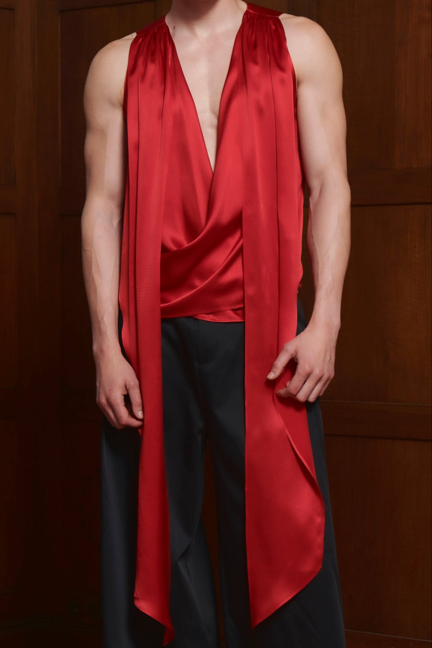 Florentine Top Red SILK