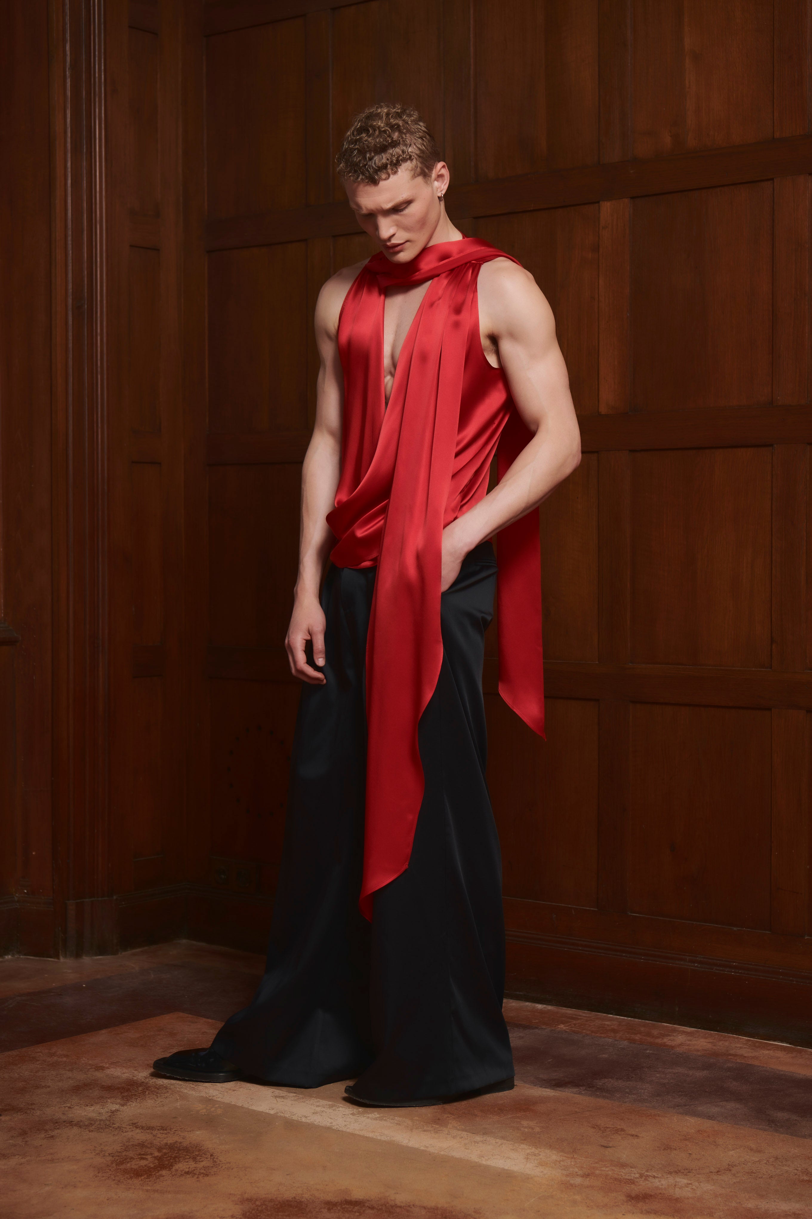 Florentine Top Red SILK