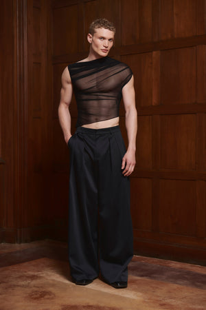 
            
                Load image into Gallery viewer, Leandar Top Black Mesh
            
        