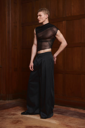 
            
                Load image into Gallery viewer, Leandar Top Black Mesh
            
        