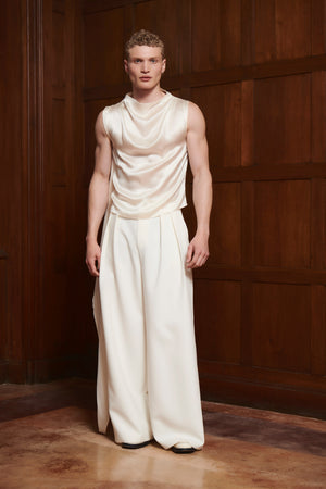 
            
                Load image into Gallery viewer, Pierson Top Ivory SILK
            
        