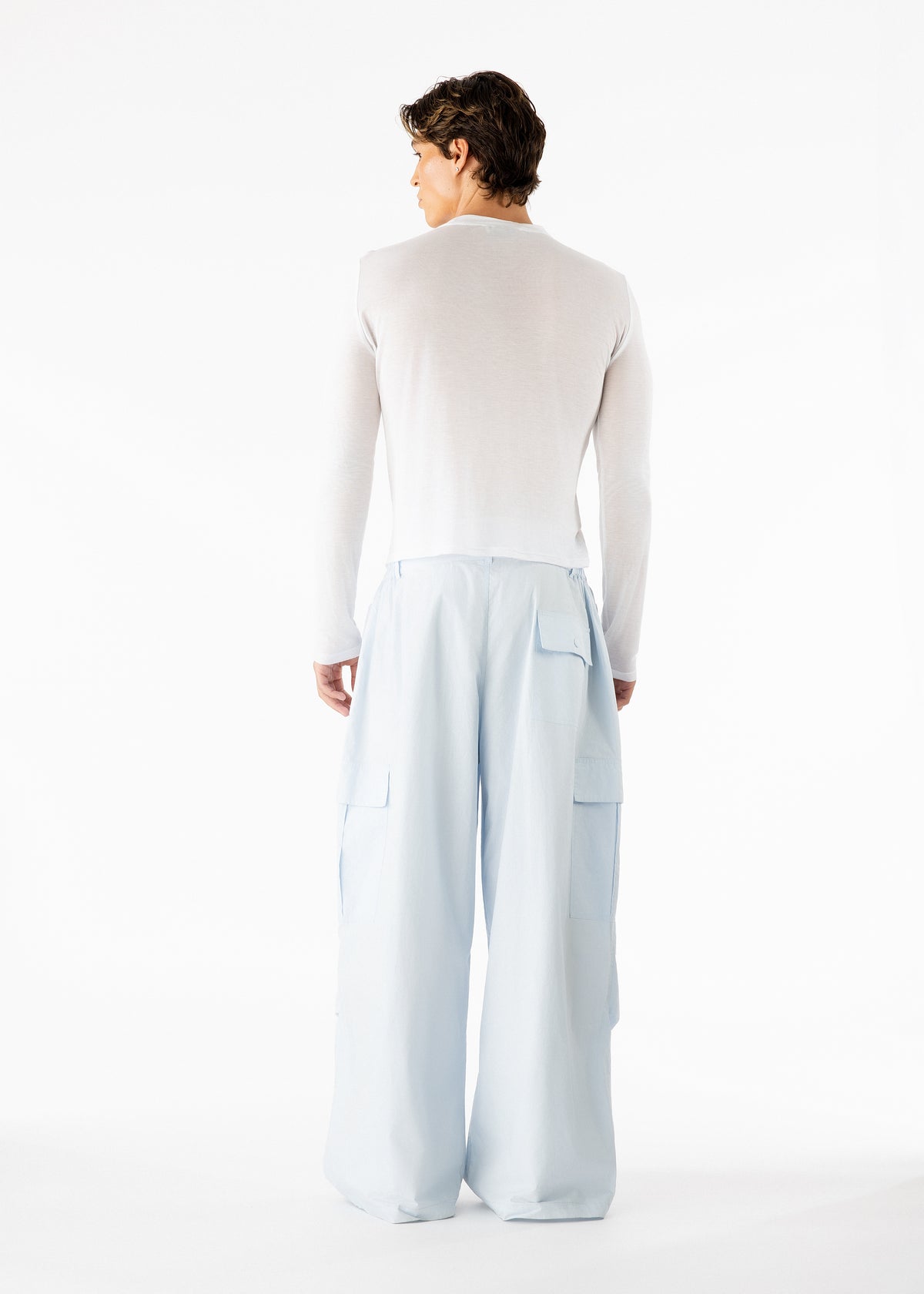 Gague Cargo Pants Soft Blue