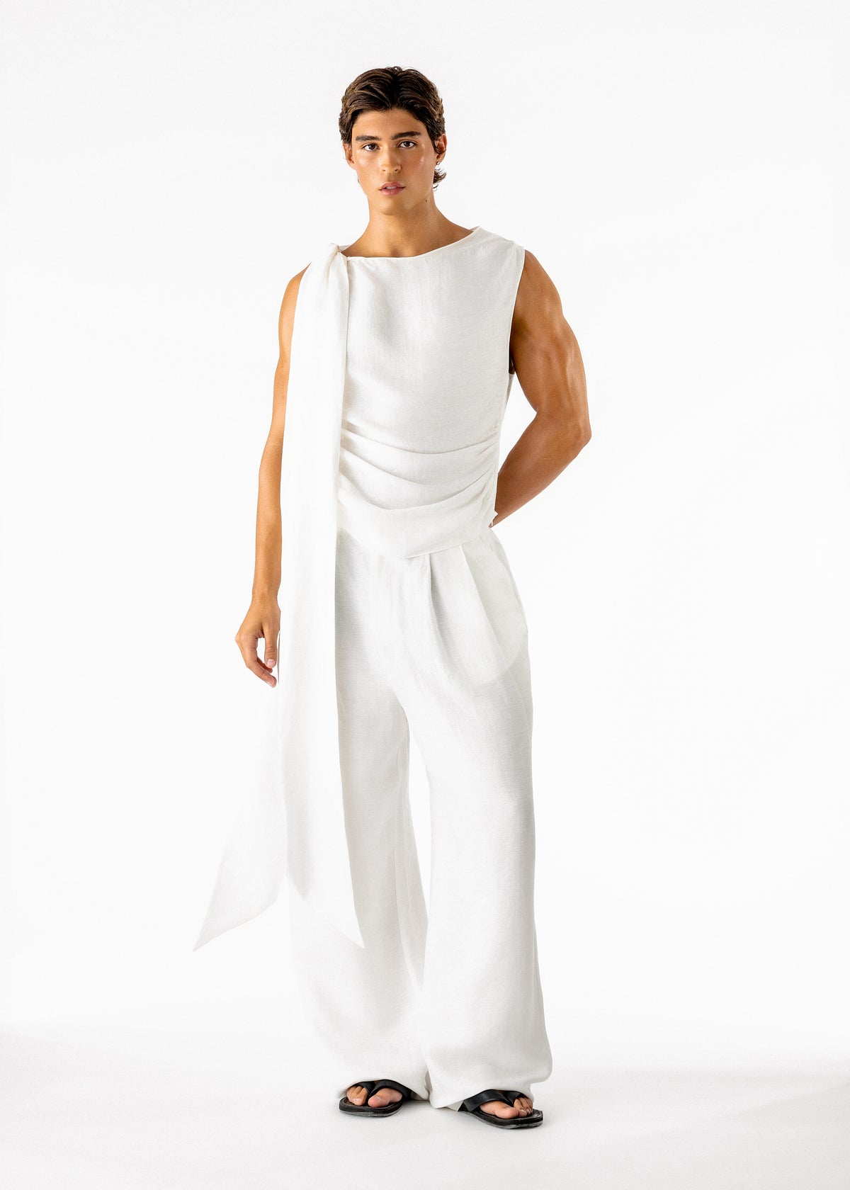 Ash Top Ivory Linen