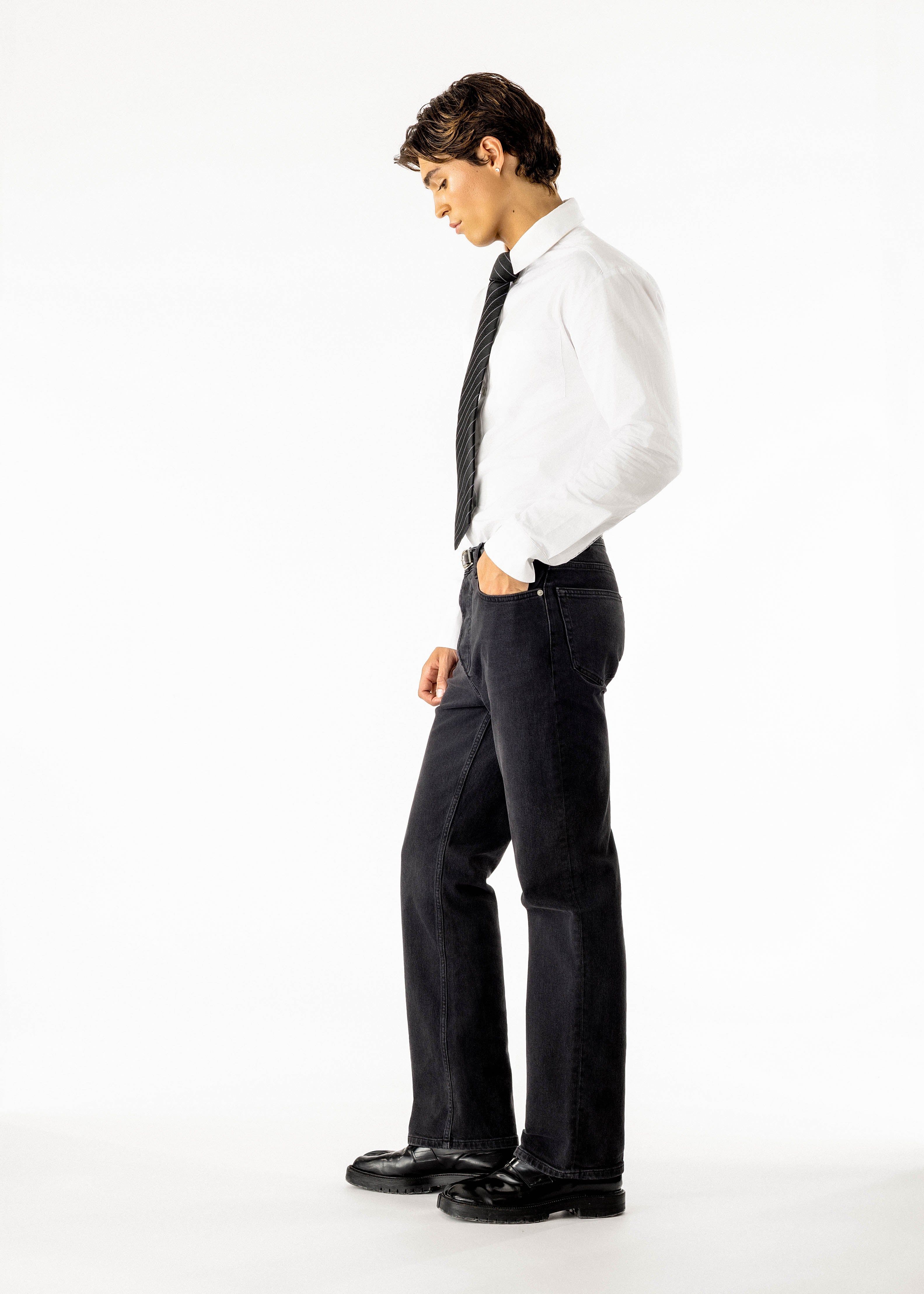 John Denim Pant Washed Black