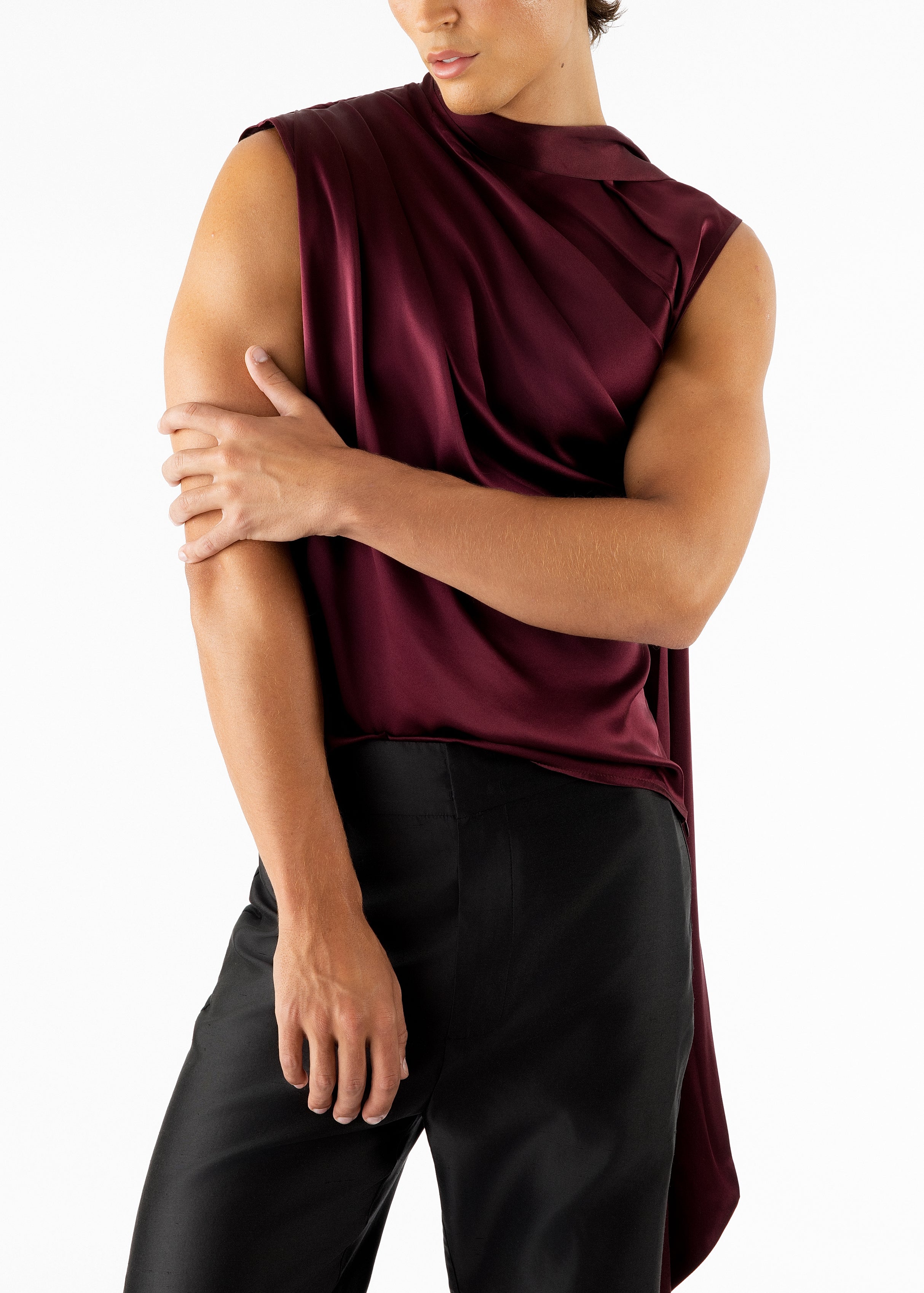 Jaden Silk Top Wine