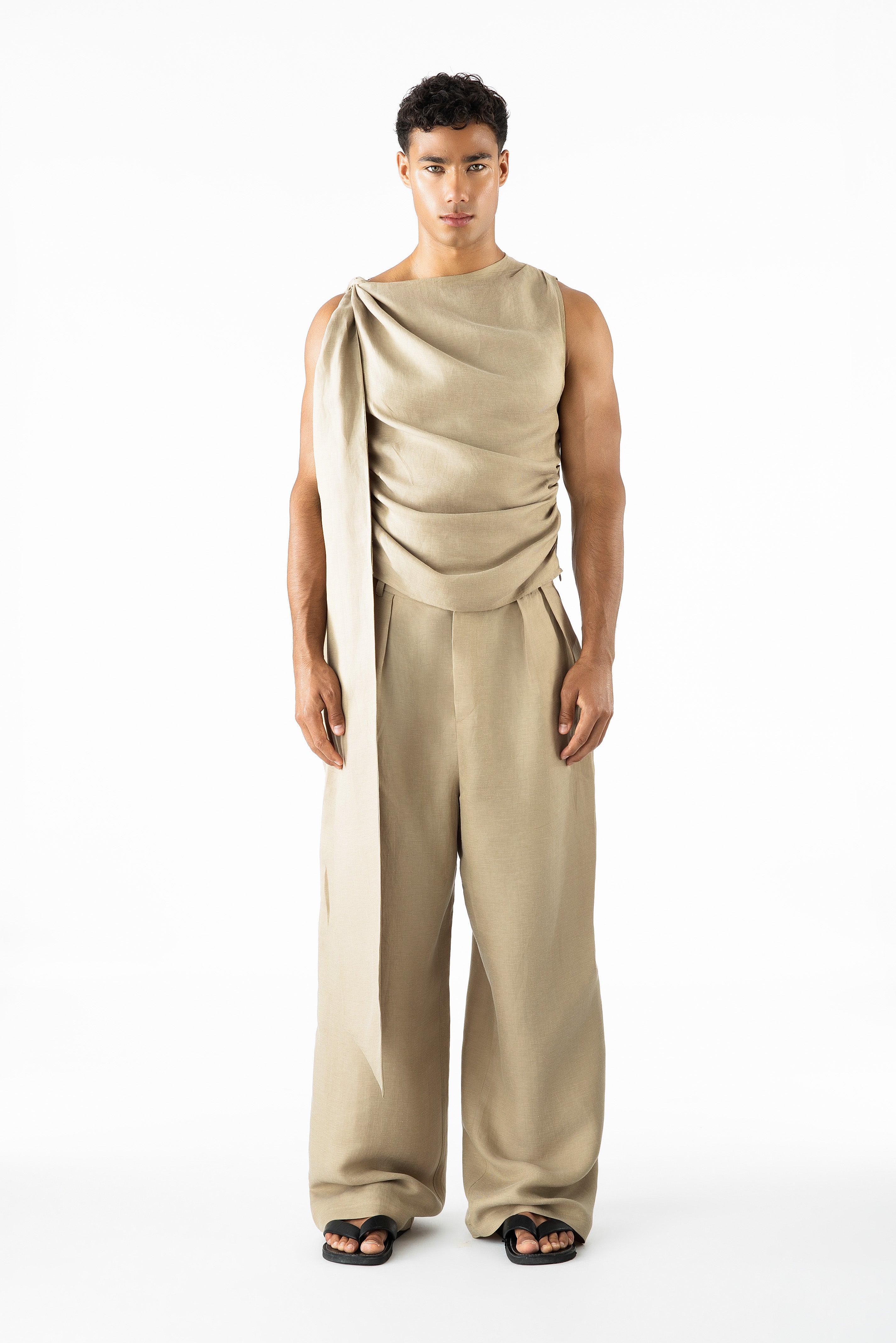 Ash Top Sage Linen