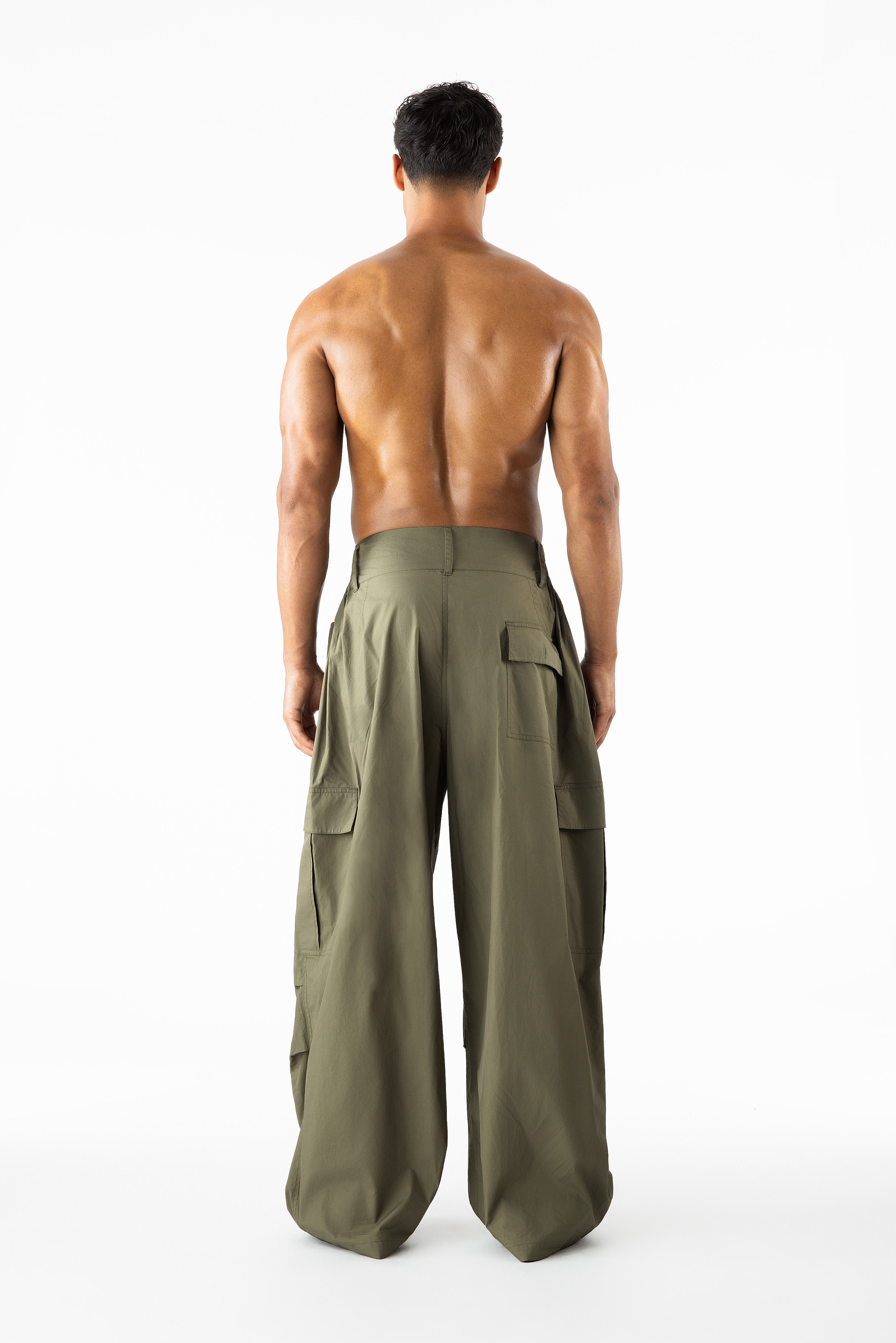 Gague Cargo Pants Khaki