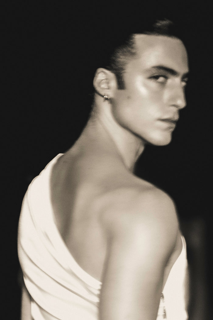 Nate Satin Top Ivory