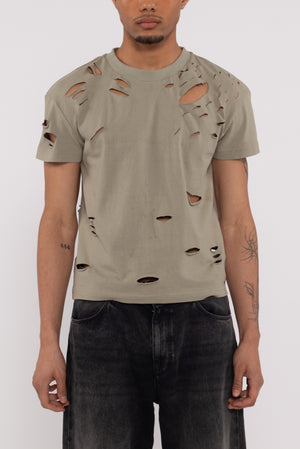 Dawson Distressed Tee Khaki