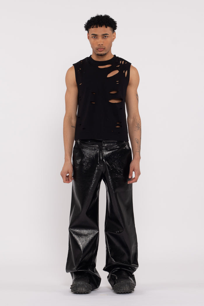 Ryder Distressed Tee Black