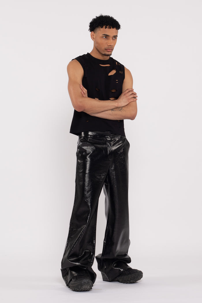 Ryder Distressed Tee Black