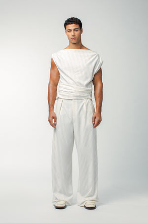 
            
                Load image into Gallery viewer, Julian Top White Stripe
            
        