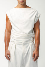 Julian Top White Stripe