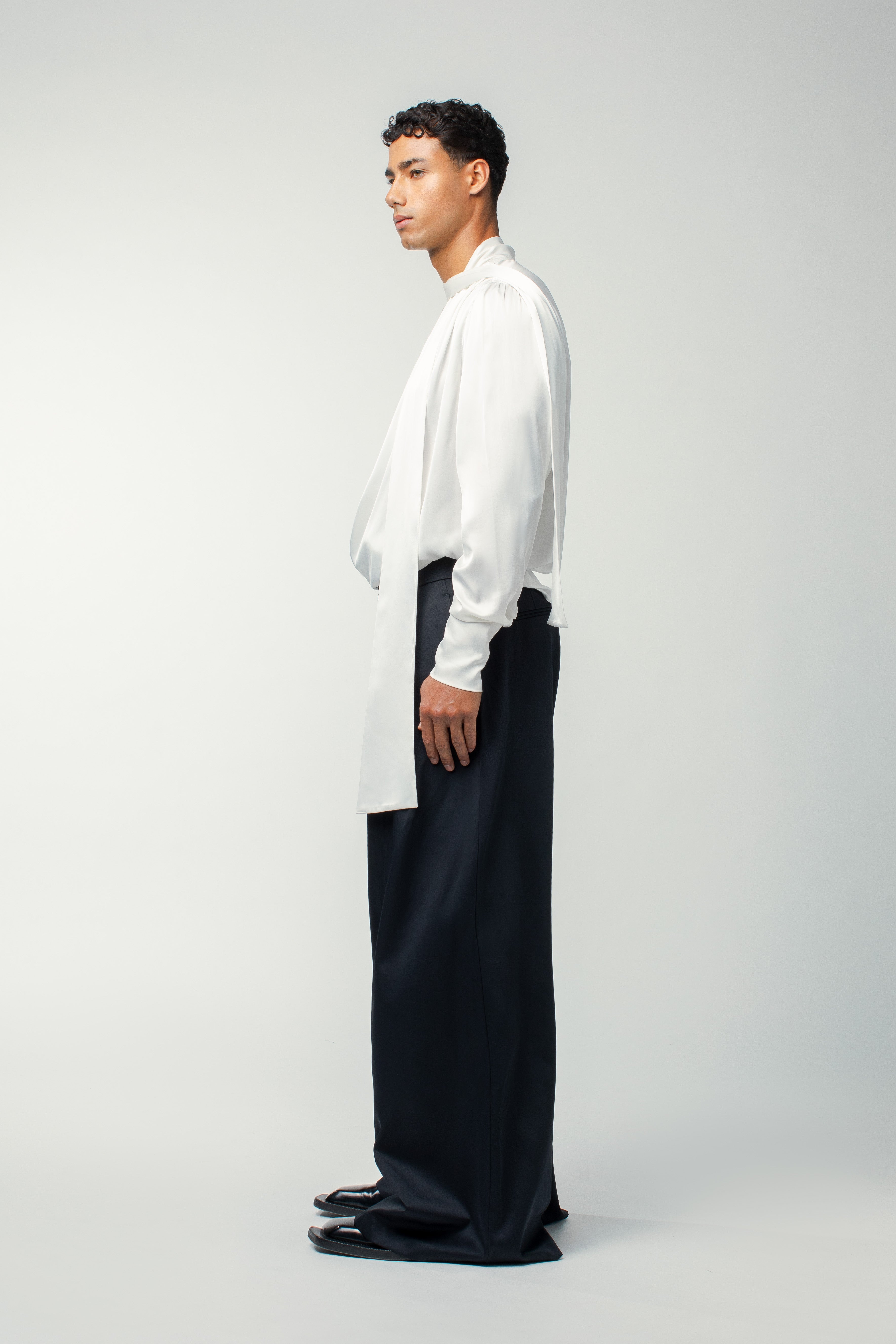 Luca Bow Shirt White