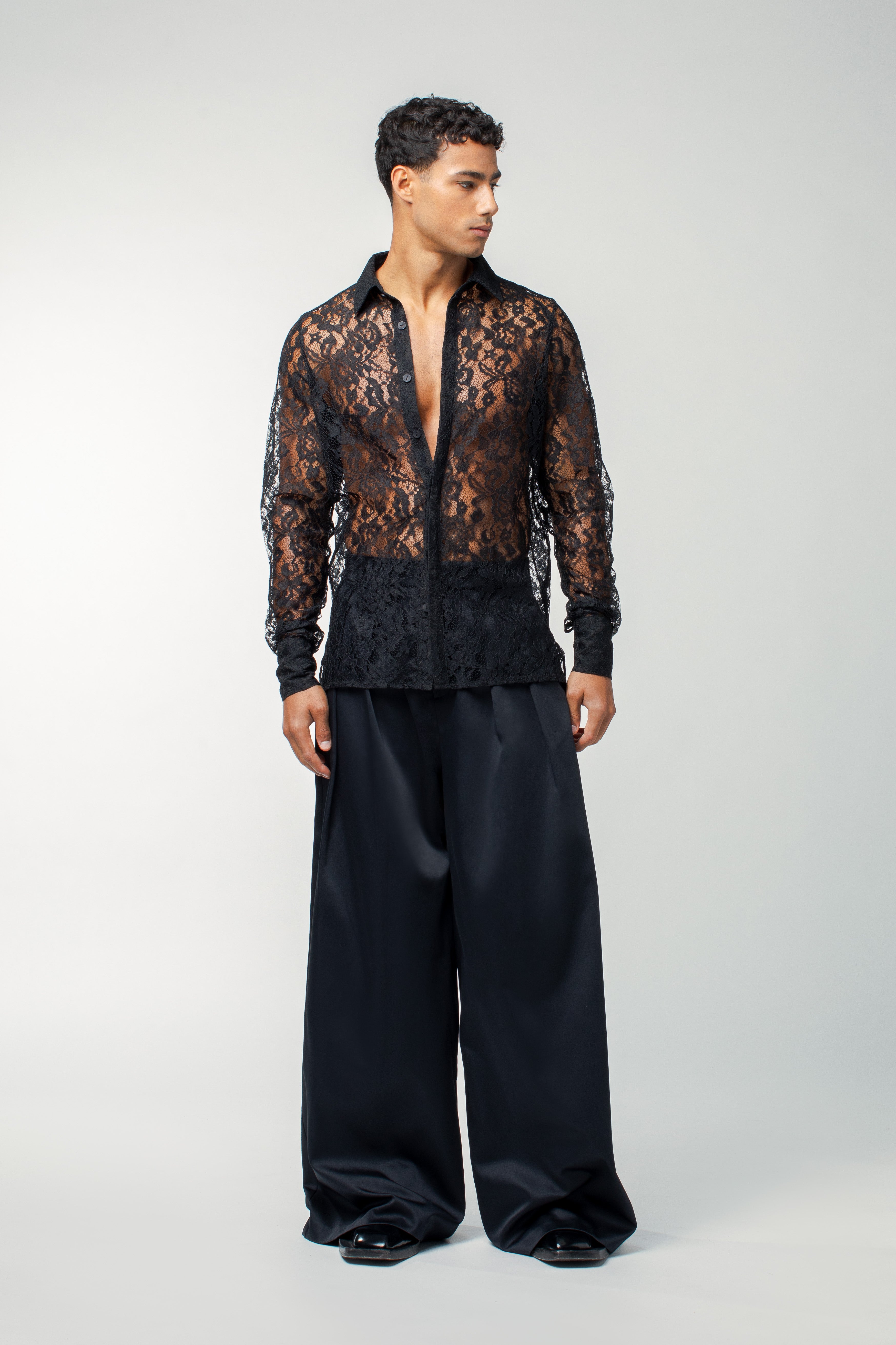 London Shirt Black Lace