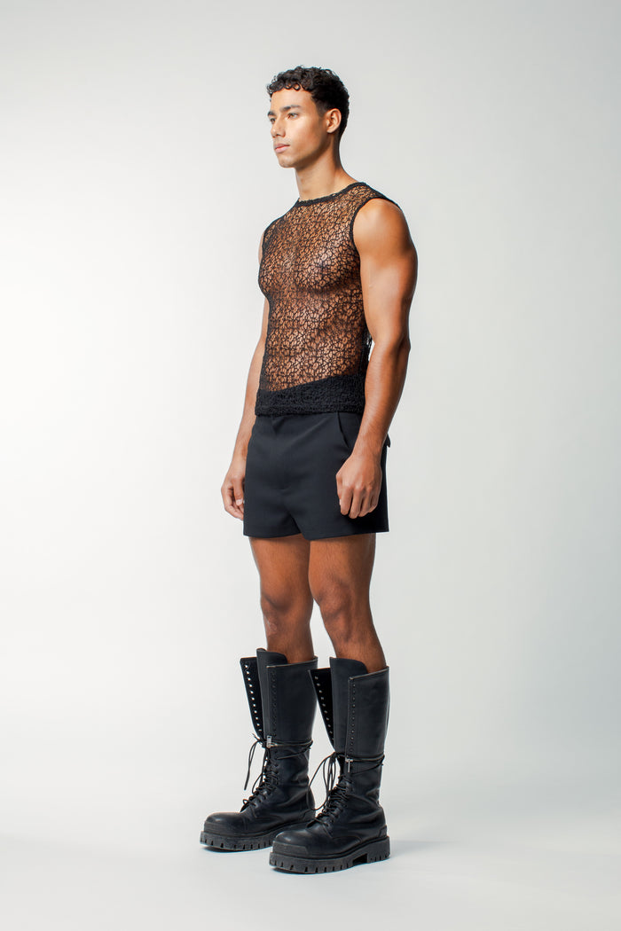 Ash Top Black Lace