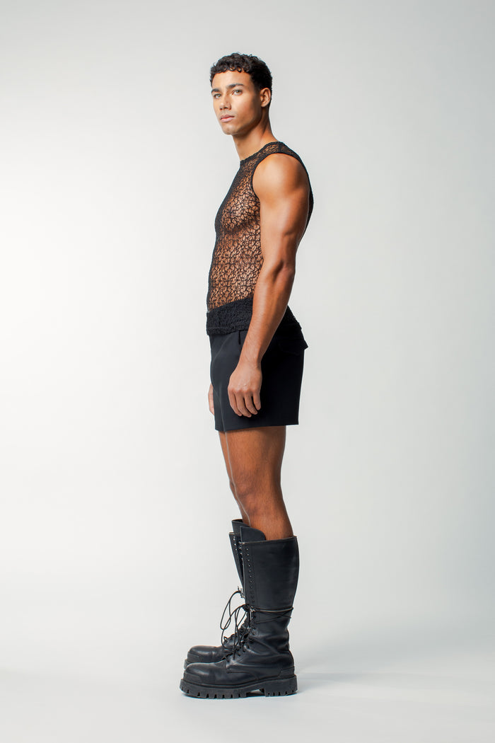 Ash Top Black Lace