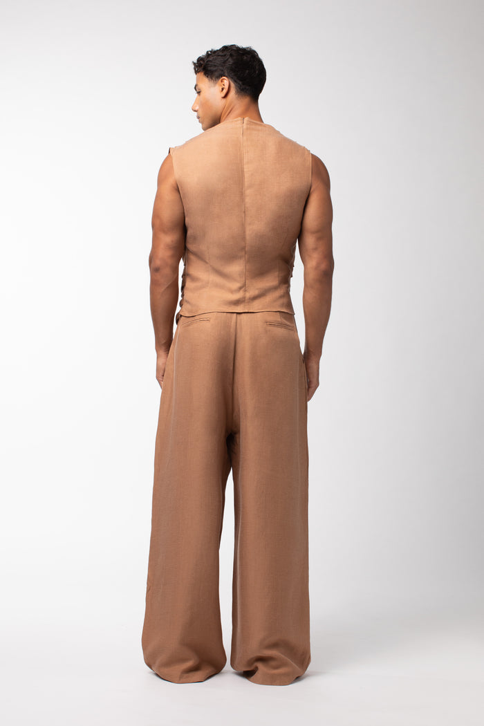 Mason Draped Top Rust