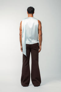 Florentine Top Blue Silk