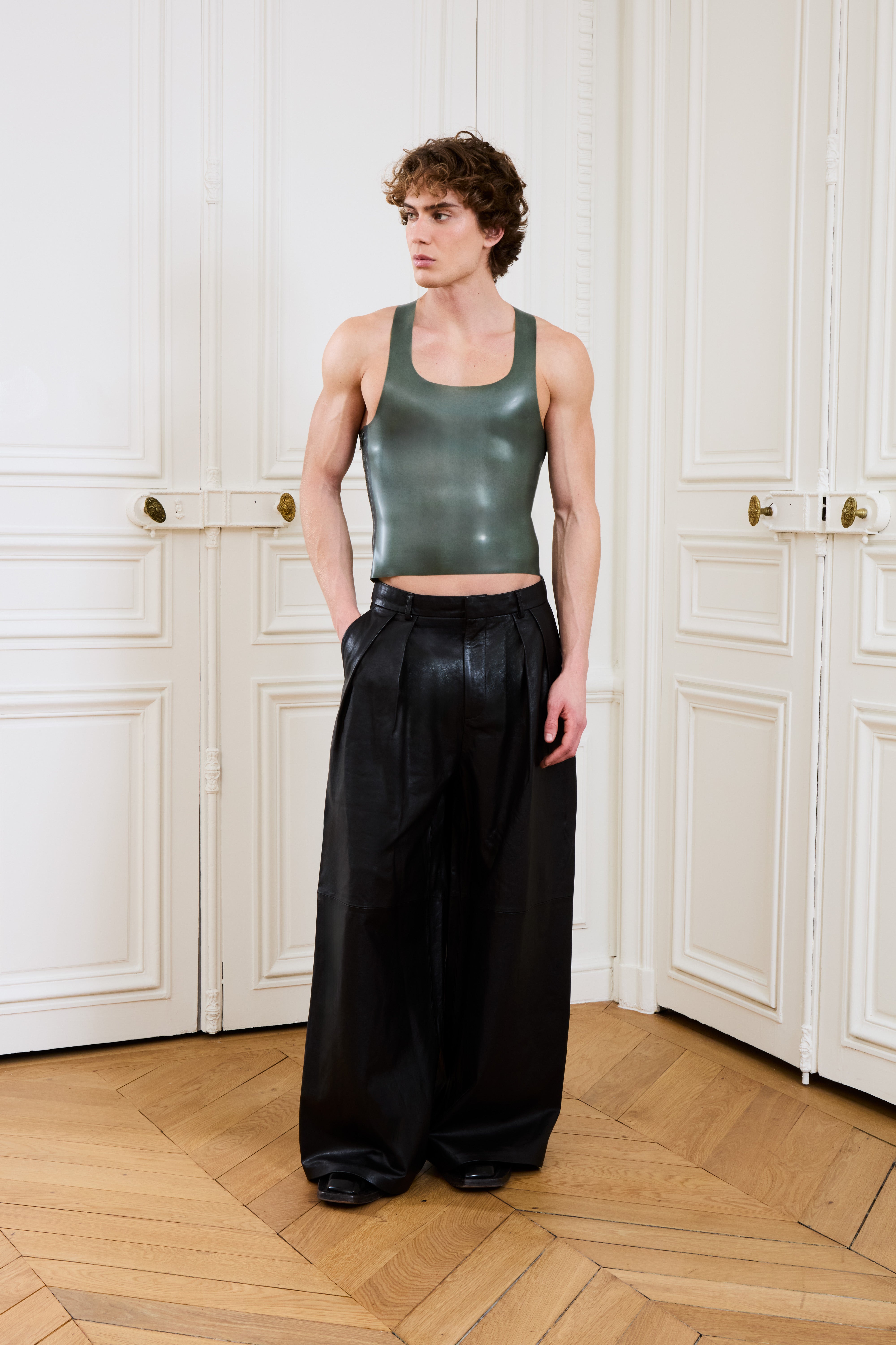 Carlise Latex Tank Olive