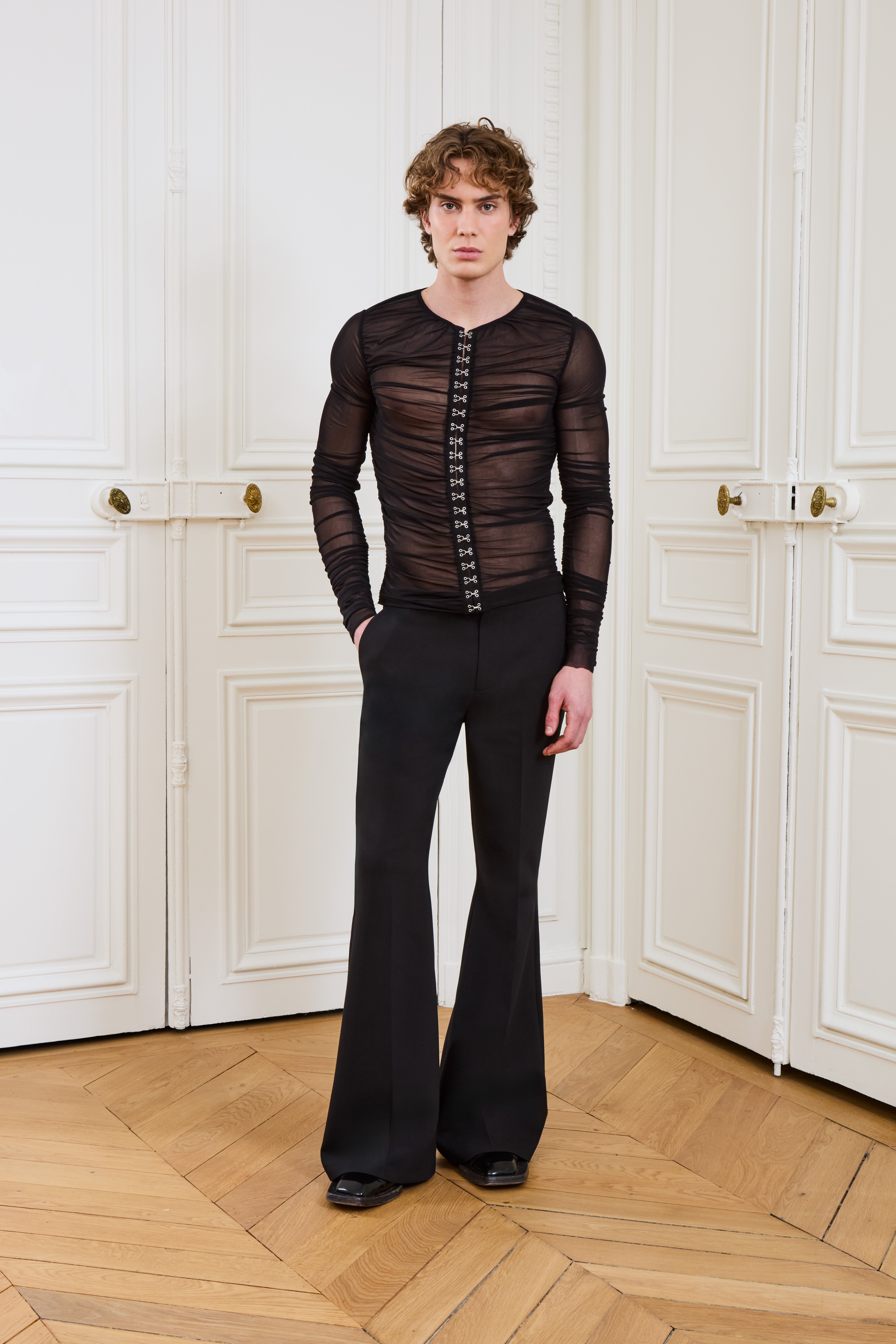 Pacome Mesh Top Black