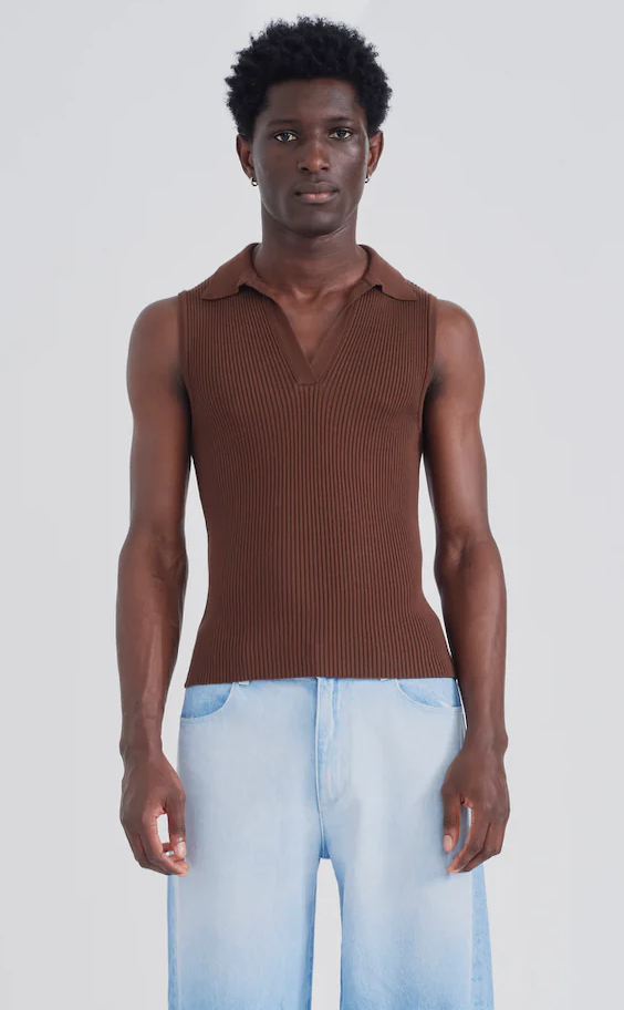 Jerry Knitted Tee Chocolate