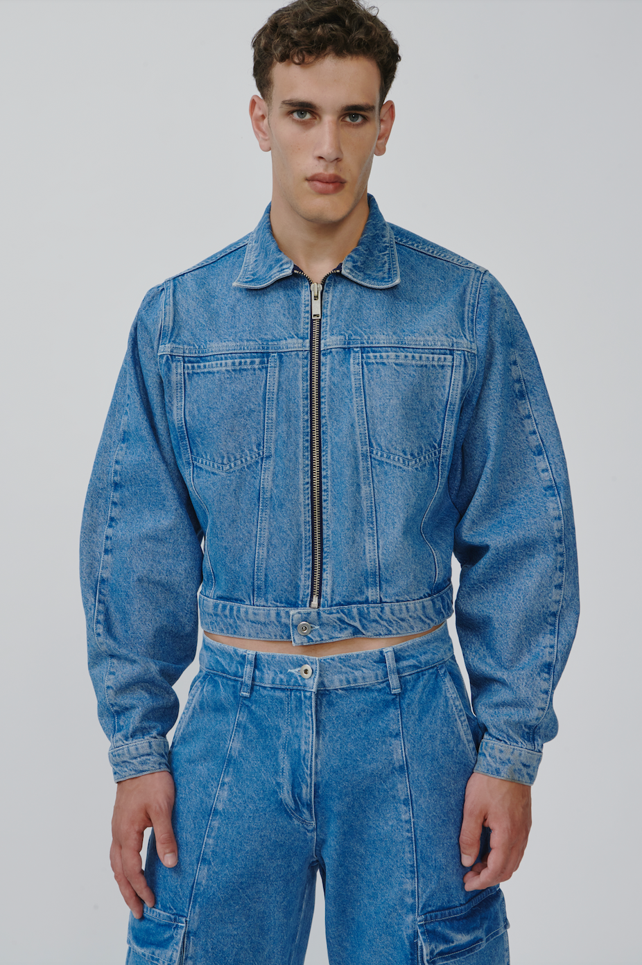 Rae Denim Jacket Mid Blue Rae Denim Jacket Mid Blue