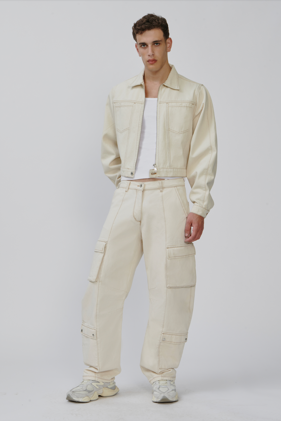 Rae Denim Jacket Ecru