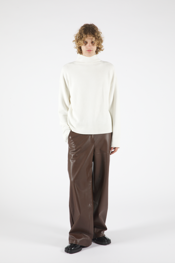 Winston Vegan Leather Pant Chocolate